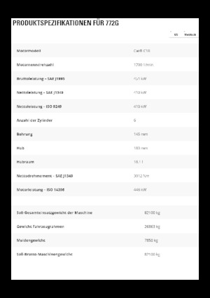 Merevvázas dömperek Caterpillar 772G