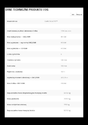 Merevvázas dömperek Caterpillar 772G