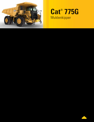 Merevvázas dömperek Caterpillar 775G