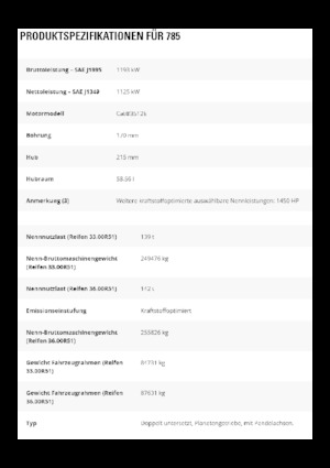Merevvázas dömperek Caterpillar 785