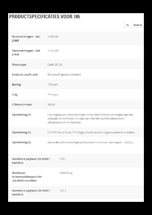 Merevvázas dömperek Caterpillar 785