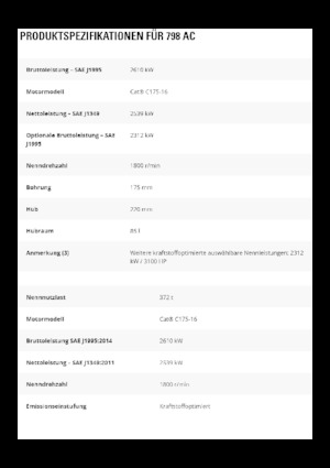 Merevvázas dömperek Caterpillar 798 AC