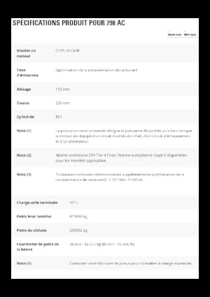 Merevvázas dömperek Caterpillar 798 AC