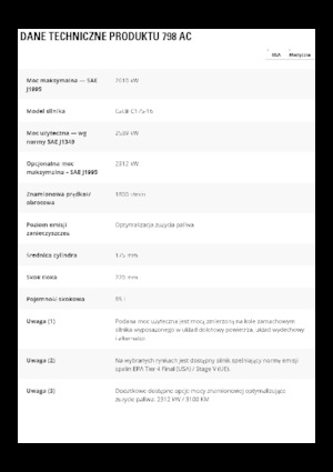 Merevvázas dömperek Caterpillar 798 AC