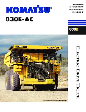 Merevvázas dömperek Komatsu 830E-AC