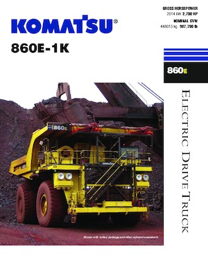 Merevvázas dömperek Komatsu 860E-1K