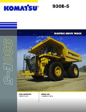 Merevvázas dömperek Komatsu 930E