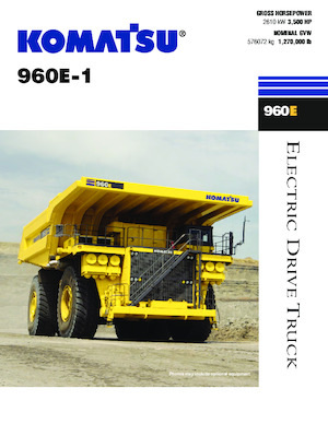 Merevvázas dömperek Komatsu 960E-1