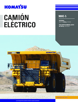 Merevvázas dömperek Komatsu 980E-5