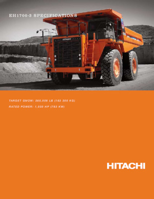 Merevvázas dömperek Hitachi EH1700-3