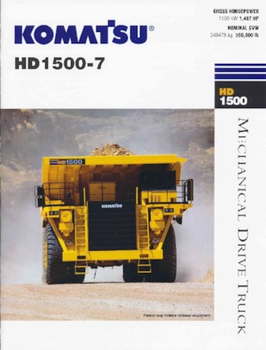 Merevvázas dömperek Komatsu HD1500-7