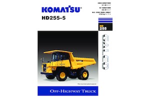 Merevvázas dömperek Komatsu HD255-5