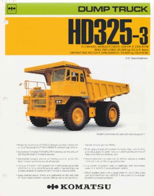 Merevvázas dömperek Komatsu HD180-4