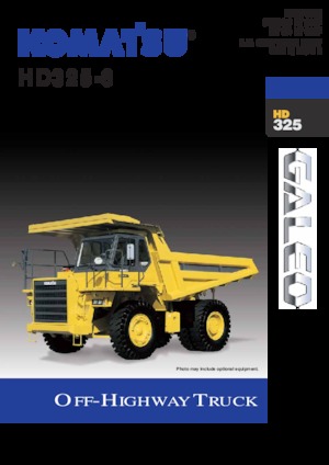 Merevvázas dömperek Komatsu HD325-6