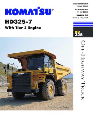 Merevvázas dömperek Komatsu HD325-7
