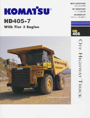 Merevvázas dömperek Komatsu HD325-7