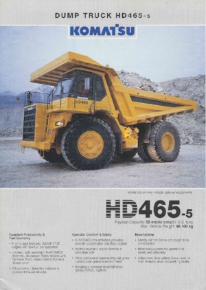 Merevvázas dömperek Komatsu HD465-5