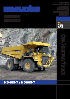 Merevvázas dömperek Komatsu HD465-7