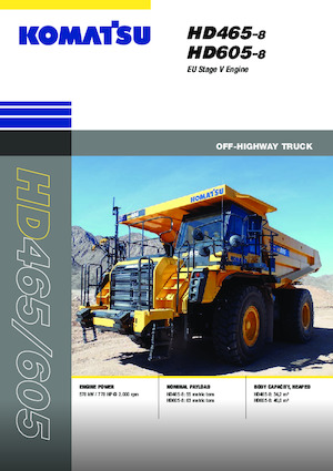 Merevvázas dömperek Komatsu HD605-8E0