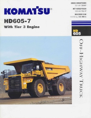 Merevvázas dömperek Komatsu HD605-7