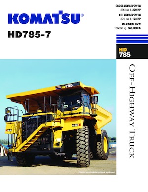 Merevvázas dömperek Komatsu HD785-7