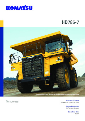 Merevvázas dömperek Komatsu HD785-7