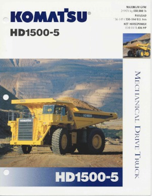 Merevvázas dömperek Komatsu HD1500-5