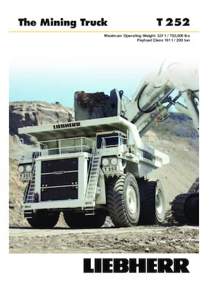 Merevvázas dömperek Liebherr T 252