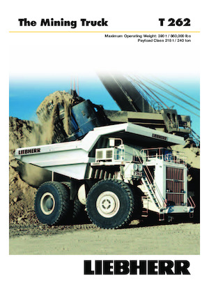 Merevvázas dömperek Liebherr T 262