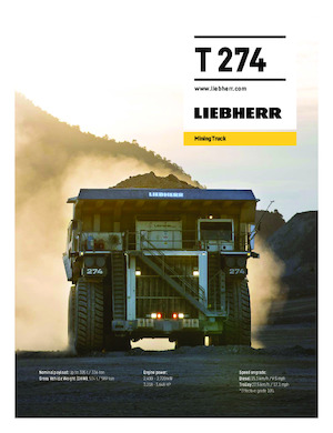Merevvázas dömperek Liebherr T 274