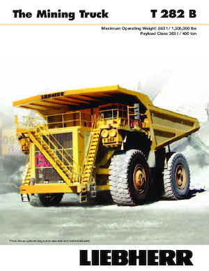 Merevvázas dömperek Liebherr T282B