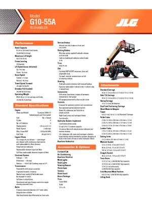 Teleszkópos rakodók JLG G 10-55 A
