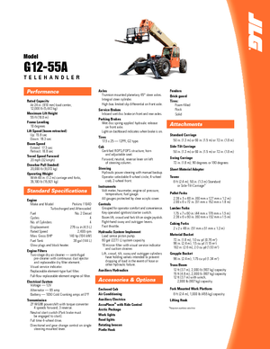 Teleszkópos rakodók JLG G 12-55 A