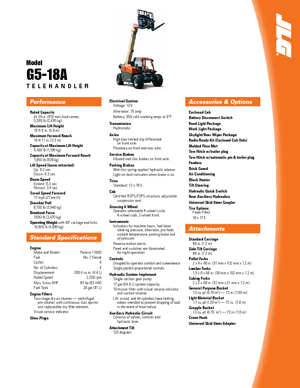 Teleszkópos rakodók JLG G 5-18 A