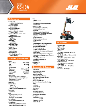 Teleszkópos rakodók JLG G 5-18 A