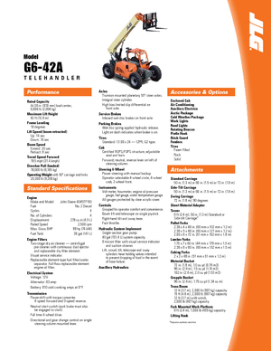 Teleszkópos rakodók JLG G 6-42 A
