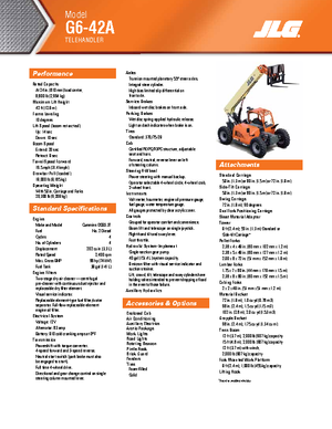 Teleszkópos rakodók JLG G 6-42 A