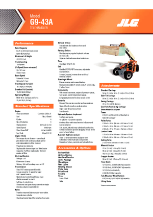 Teleszkópos rakodók JLG G 9-43 A