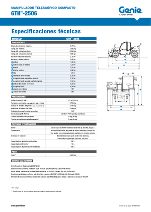 Teleszkópos rakodók Genie GTH-2506