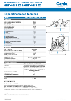 Teleszkópos rakodók Genie GTH-4013 EX
