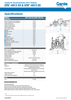 Teleszkópos rakodók Genie GTH-4013 EX
