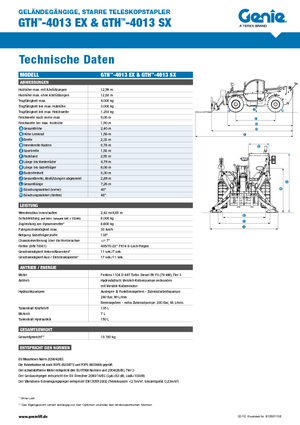 Teleszkópos rakodók Genie GTH-4013 EX