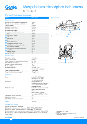 Teleszkópos rakodók Genie GTH4014