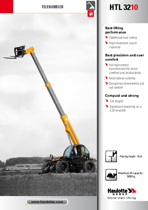 Teleszkópos rakodók Haulotte HTL3210
