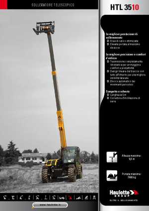 Teleszkópos rakodók Haulotte HTL3510