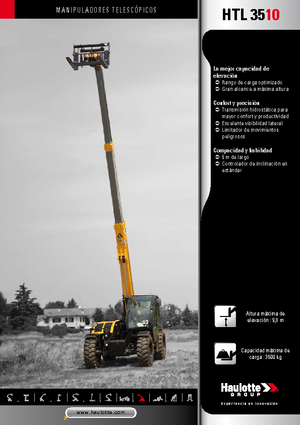 Teleszkópos rakodók Haulotte HTL3510