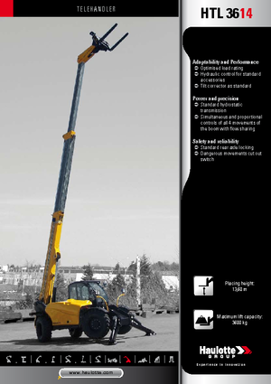 Teleszkópos rakodók Haulotte HTL3614