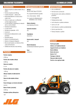 Teleszkópos rakodók JLG L 2906 H