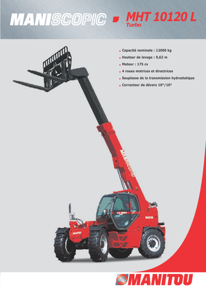 Teleszkópos rakodók Manitou MHT 10120 L Turbo