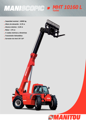 Teleszkópos rakodók Manitou MHT 10160 L Turbo